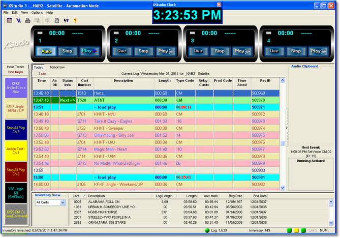 XStudio Main Display (shown with 4 decks enabled)