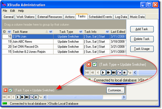 Data filtering active