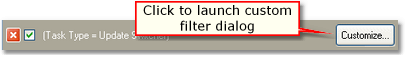 Launch filter builder dialog